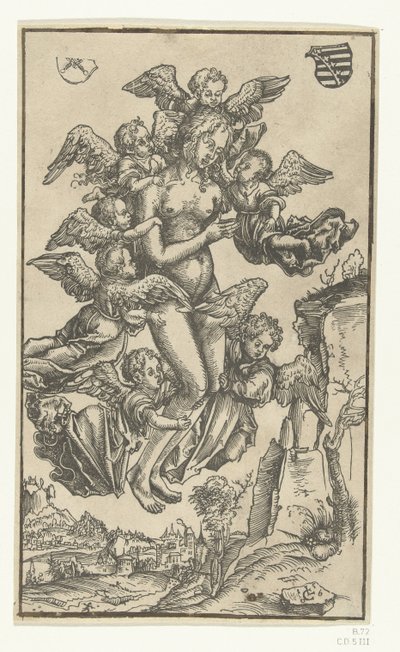 マグダラのマリアの被昇天 作： Lucas Cranach