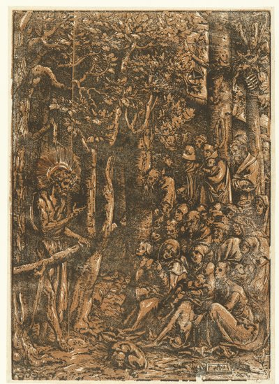 人々に説教する洗礼者ヨハネ 作： Lucas Cranach