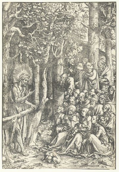 人々に説教する洗礼者ヨハネ 作： Lucas Cranach