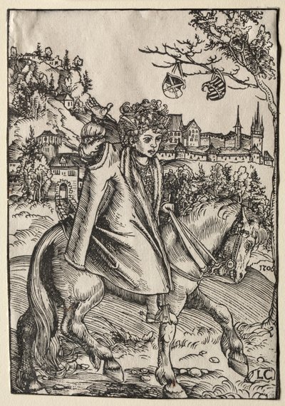馬に乗った少年 作： Lucas Cranach