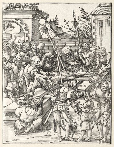 聖バーソロミューの殉教 作： Lucas Cranach