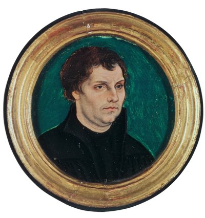 マーティン・ルターの肖像、1525 作： Lucas Cranach the Elder