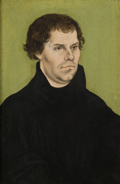 マーティンルターの肖像、1527年 作： Lucas Cranach the Elder