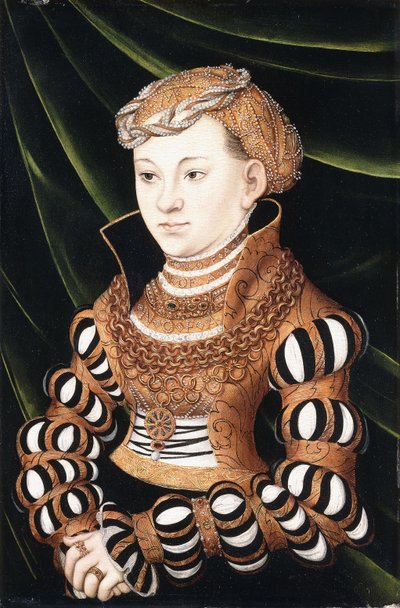 ザクセン州のマーガレット王女の肖像 作： Lucas Cranach