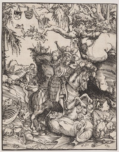 ドラゴンを倒す聖ジョージ 作： Lucas Cranach
