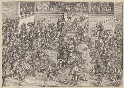 サンプソンとライオンの大会 作： Lucas Cranach