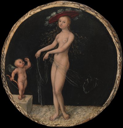 金星とキューピッド、1525年頃 作： Lucas Cranach the Elder