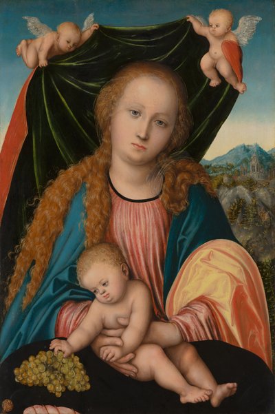ヴァージンアンドチャイルド、c。 1515-20 作： Lucas Cranach