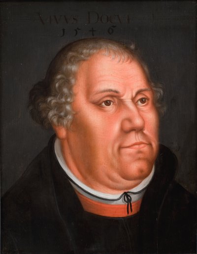 マルティン・ルターの肖像 (1483-1546) 作： Lucas Cranach d.Y.