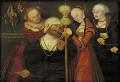 ヘラクレスとオンファレ 作： Lucas Cranach d.Æ.