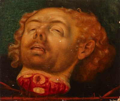 ホロフェルネスの頭または洗礼者ヨハネの頭 (断片) 作： Lucas Cranach d. Ä.
