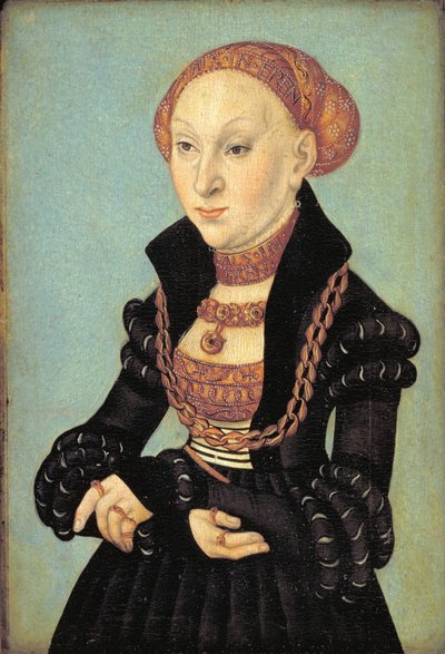 ザクセンの選帝侯シビルの肖像 (1510-1569) 作： Lucas Cranach d.Æ.