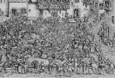トーナメント - 1 作： Lucas Cranach d.Æ.