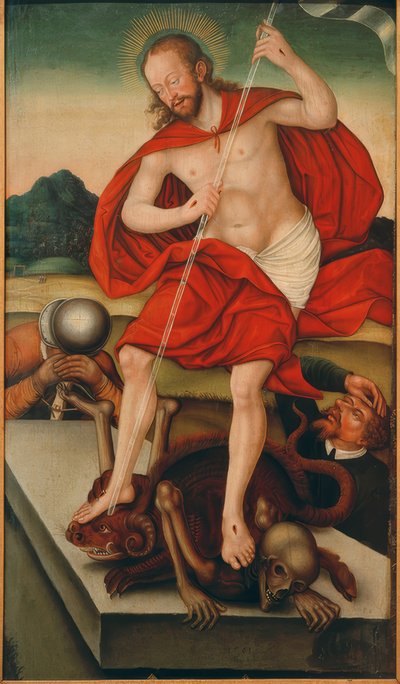 死と悪魔に勝利したキリスト 作： Lucas Cranach der Jüngere