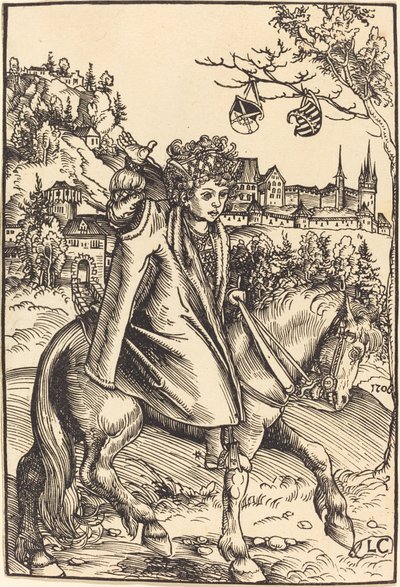 馬に乗ったザクセンの王子 作： Lucas Cranach the Elder