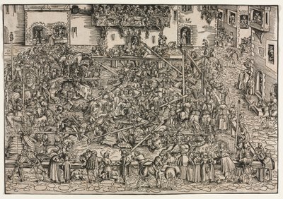 トーナメント、1506。 作： Lucas Cranach the Elder