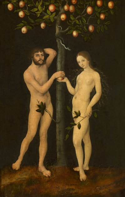 アダムとイブ 作： Lucas Cranach the Elder