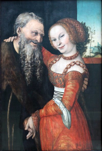 不一致のペア 作： Lucas Cranach the Elder