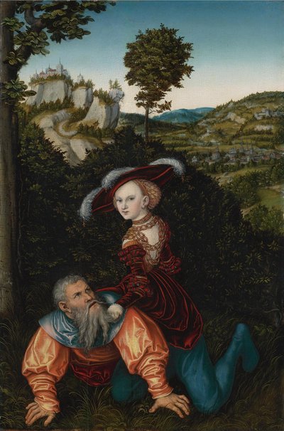 アリストテレスとフィリス、1530 作： Lucas Cranach the Elder