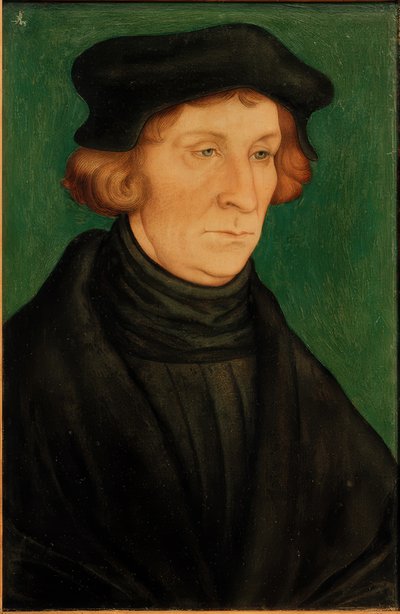 ある学者の肖像（オットー・ブルンフェルス 作： Lucas Cranach the Elder