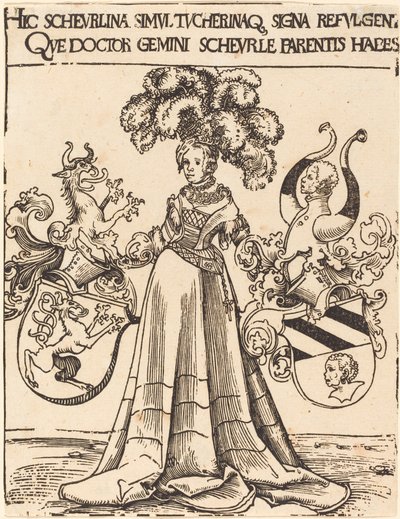 シェルルとチューハーのブックプレート 作： Lucas Cranach the Elder