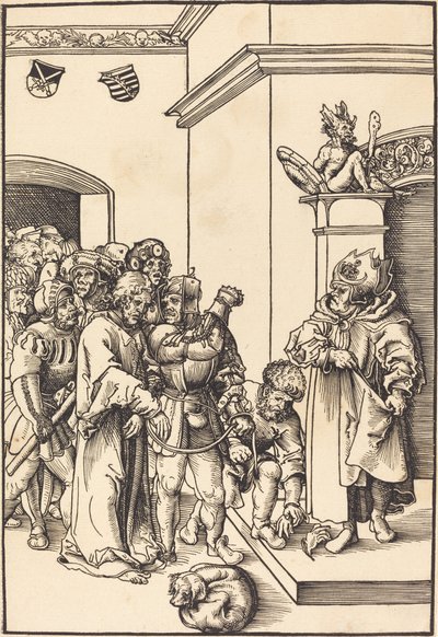アンナスの前のキリスト 作： Lucas Cranach the Elder