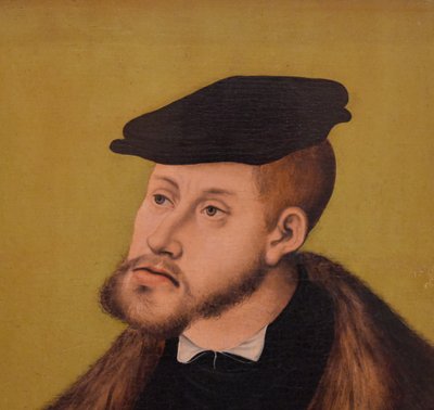 ドイツ語：Bildnis Kaiser Karls V. 皇帝カール5世の肖像 作： Lucas Cranach the Elder