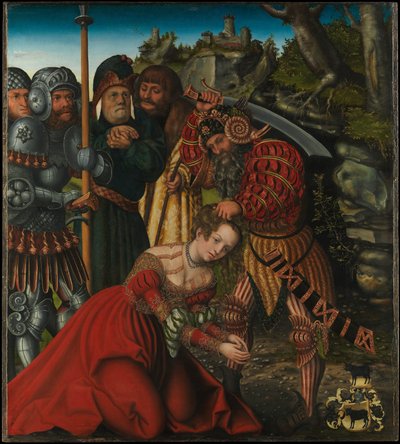 ドイツ語：Das Martyrium der Heiligen Barbara 聖バルバラの殉教 作： Lucas Cranach the Elder