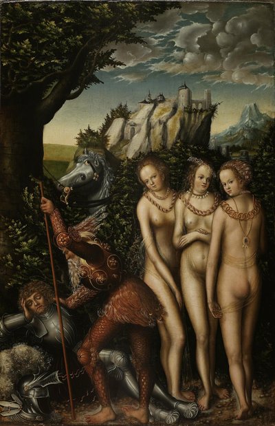 ドイツ語：Das Urteil des Paris パリの審判 作： Lucas Cranach the Elder