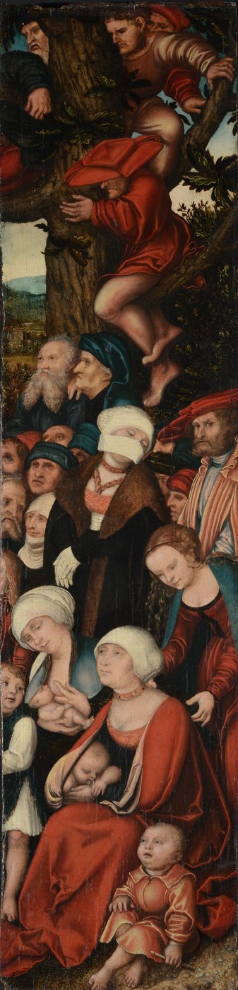 ドイツ語：Die Predigt Johannes des Täufers 洗礼者ヨハネの説教 作： ルーカス・クラナッハ・ザ・エルダー