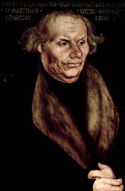 ハンス・ルター（1459-1530）、マーティン・ルターの父 作： Lucas Cranach the Elder