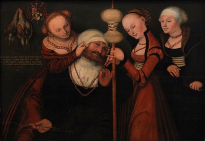 ヘラクレスとオンファレ。 作： Lucas Cranach the Elder