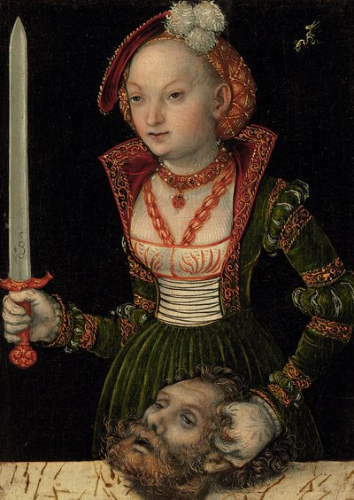 ホロフェルネスの首を持つユディト 作： Lucas Cranach the Elder