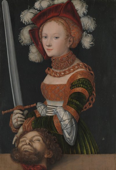 ホロフェルネスの頭を持つジュディス、ca。 1530年。 作： Lucas Cranach the Elder