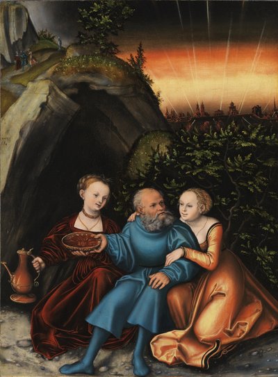 ロットと彼の娘 作： Lucas Cranach the Elder