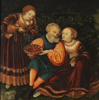 ロットと彼の娘 作： Lucas Cranach the Elder