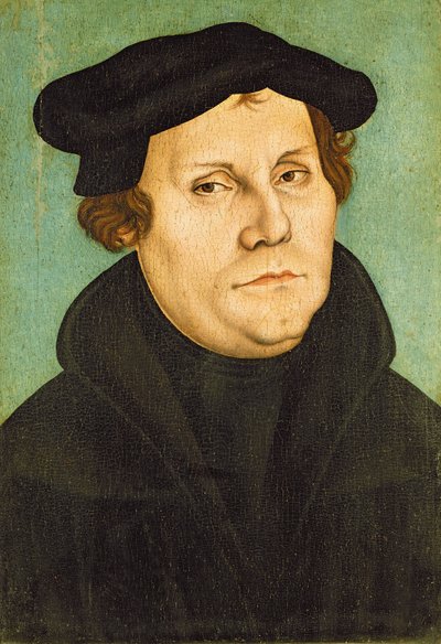 教授としてのルター、1529 作： Lucas Cranach the Elder