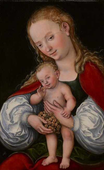 ぶどうの聖母子 作： Lucas Cranach the Elder