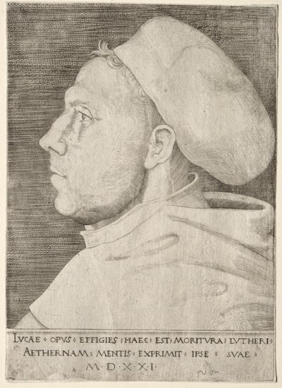 マーティン・ルター。 作： Lucas Cranach the Elder