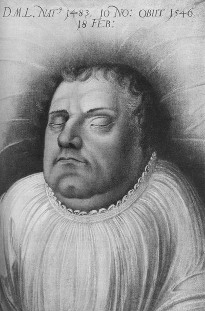 マーティン・ルター、ドイツの修道士、司祭、神学教授、プロテスタント・リフォーの精力的な人物 作： Lucas Cranach the Elder