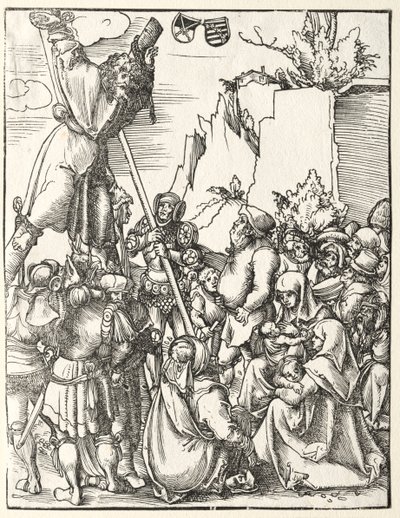 聖アンドリューの殉教。 作： Lucas Cranach the Elder