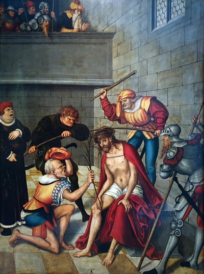 受難のサイクル - 茨の冠を戴かれるキリスト 作： Lucas Cranach the Elder
