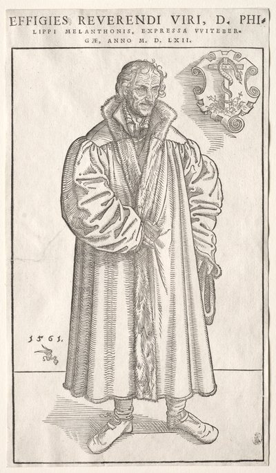 Philipp Melanchthon。 作： Lucas Cranach the Elder