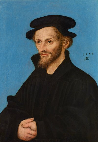 フィリップ・メランヒトンの肖像 作： Lucas Cranach the Elder