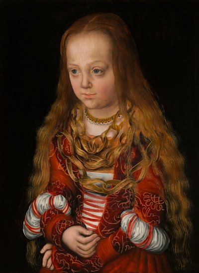 サクソン王女の肖像 作： Lucas Cranach the Elder