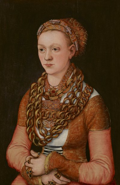 リンダッカー、アンナ・ブフナーの肖像 作： Lucas Cranach the Elder