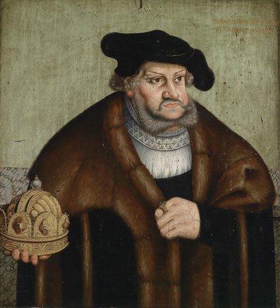 フレデリック3世の肖像、ザクセン選帝侯1463-1525 作： Lucas Cranach the Elder
