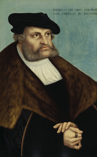 フレデリック3世の肖像、ザクセン選帝侯1463-1525 作： Lucas Cranach the Elder