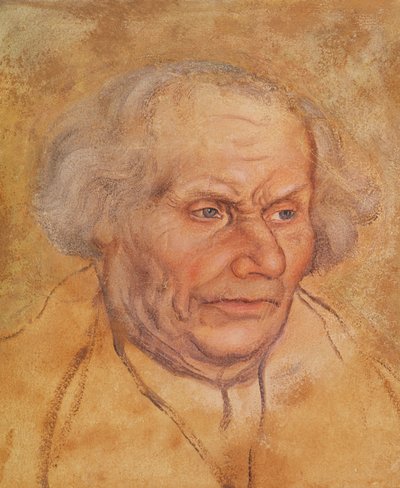 ハンス・ルターの肖像（1459-1530）、マーティン・ルターの父（紙と鉛筆） 作： Lucas Cranach the Elder