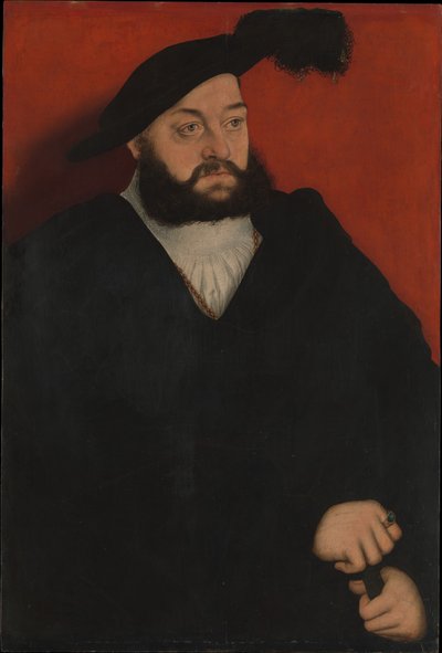 ザクセンの世襲王子、ジョンの肖像 作： Lucas Cranach the Elder